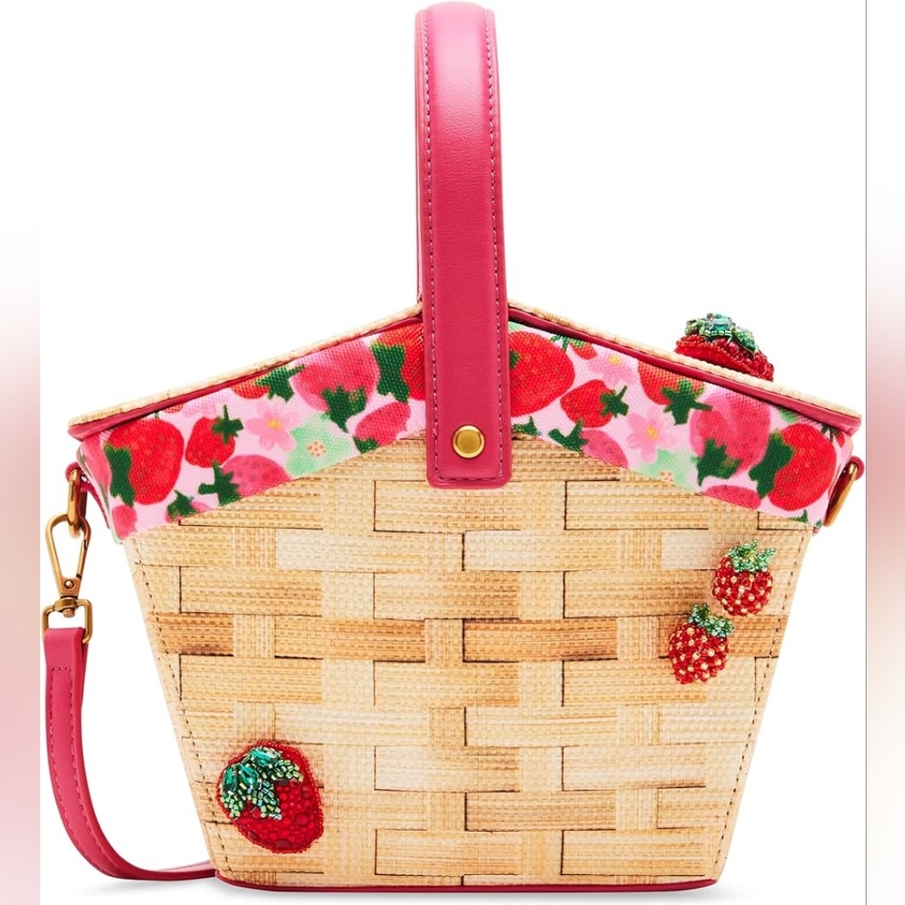 Betsey Johnson Fresh N Fruity Picnic Basket Crossbody